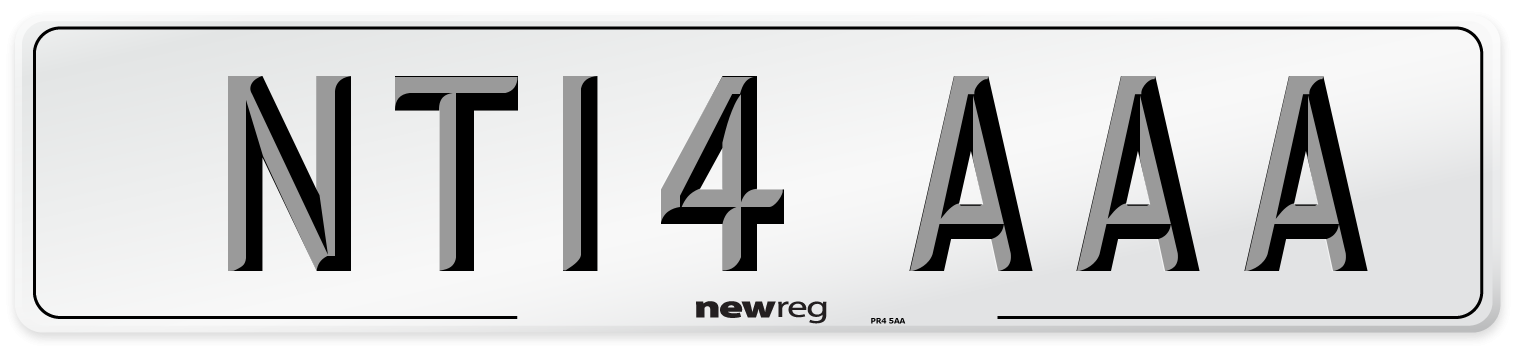 NT14 AAA Number Plate from New Reg